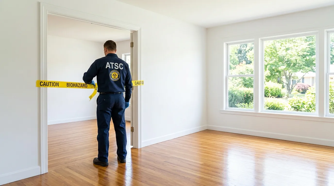 Certified biohazard cleanup crew performing Crime Scene Cleanup in Mount Ivy