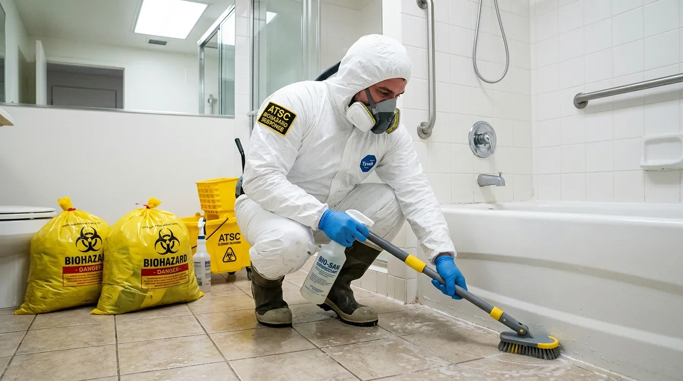 Decontamination equipment deployed for Blood Cleanup in Mount Ivy